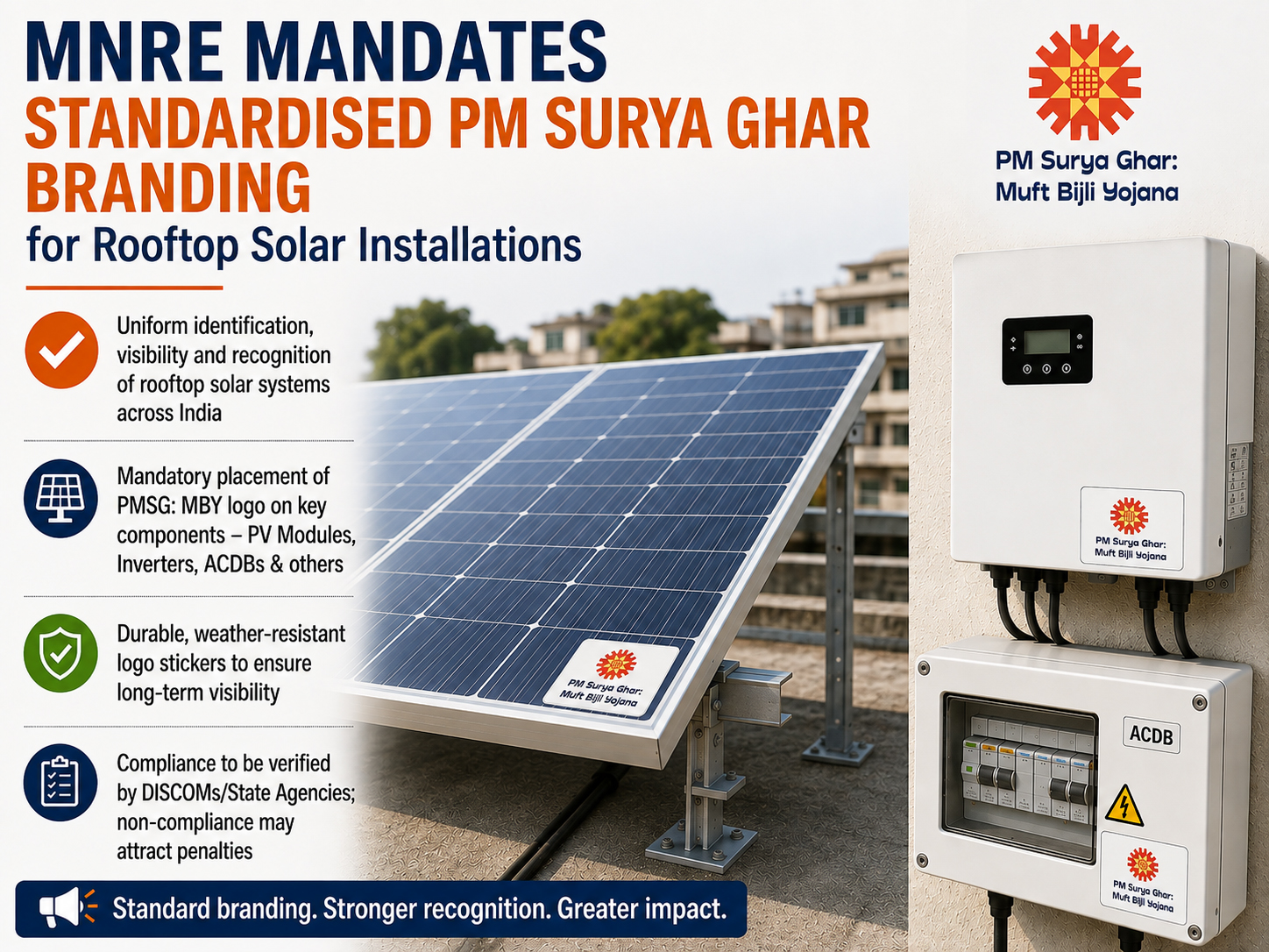 MNRE Issues Branding Guidelines for PM Surya Ghar Rooftop Solar Installations